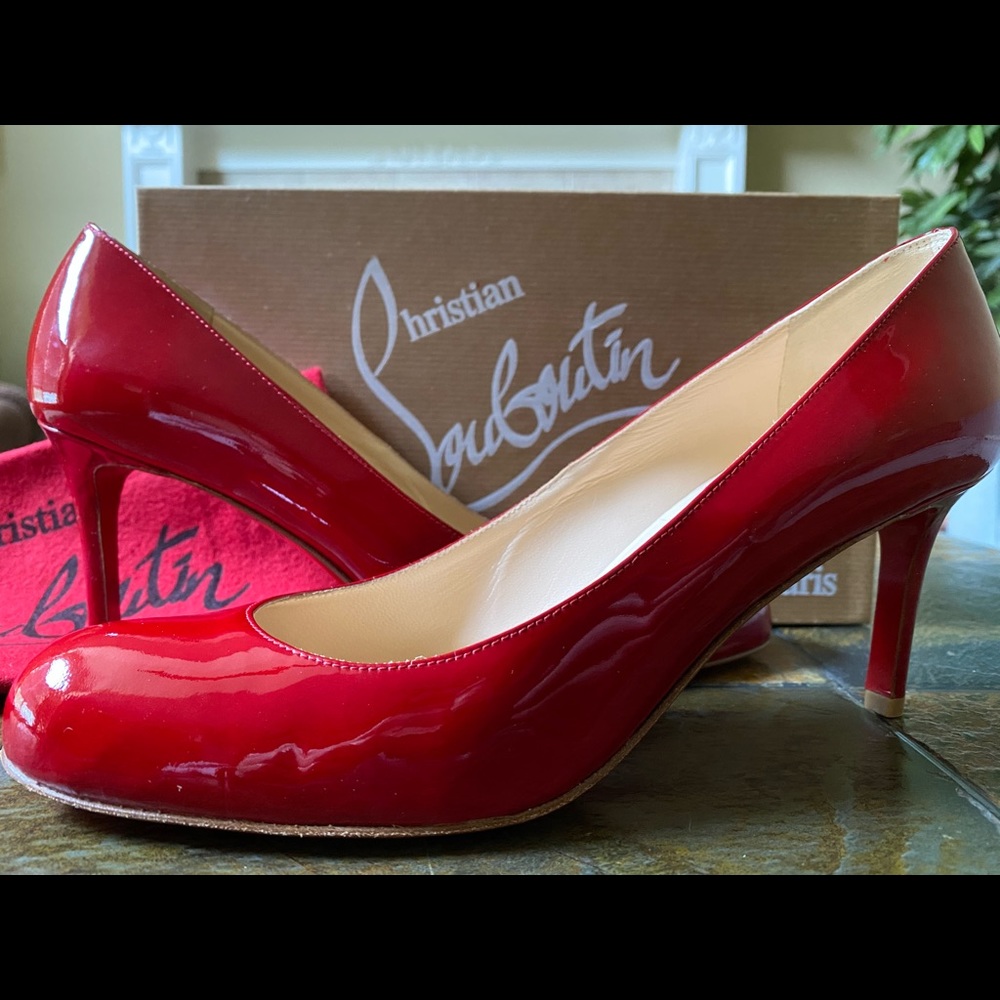 Christian Louboutin Red Simple  Pump 70mm NEW